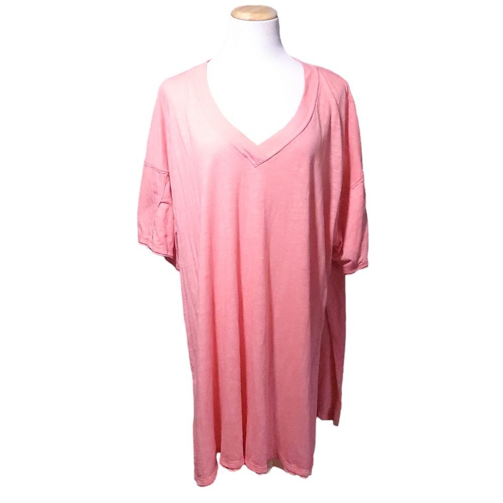 Free People Coral Beach Swim Tunic Cover Up Oversized Womens XSmall